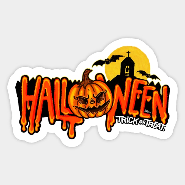 Halloween Trick or treats Sticker by pagsa